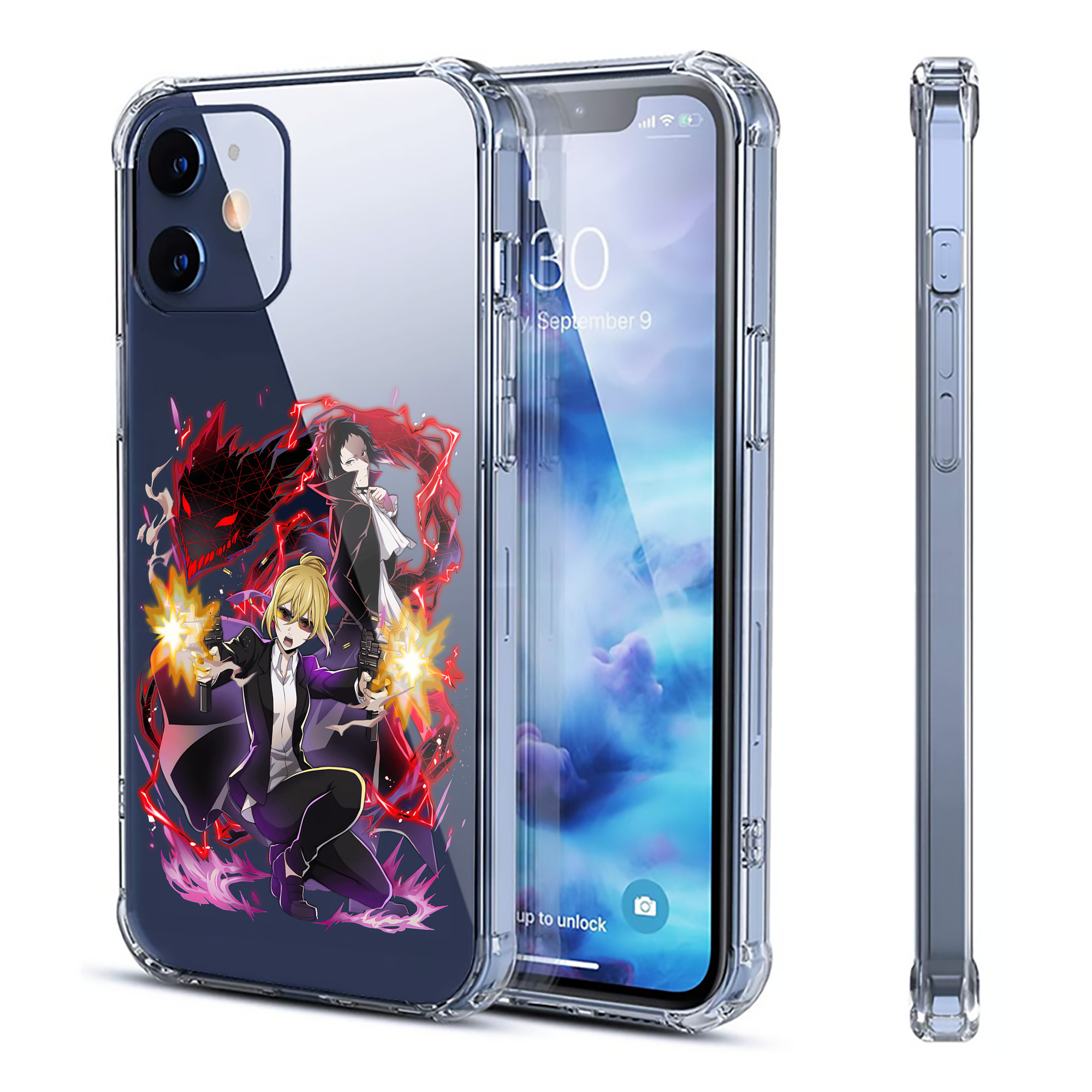 （画像用） 文豪ストレイドッグス Bungo Stray Dogs 【iPhone 12シリーズ対応】透明スマホケース（クリアソフトケース）